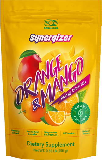 Synergizer orange & mango, Europe