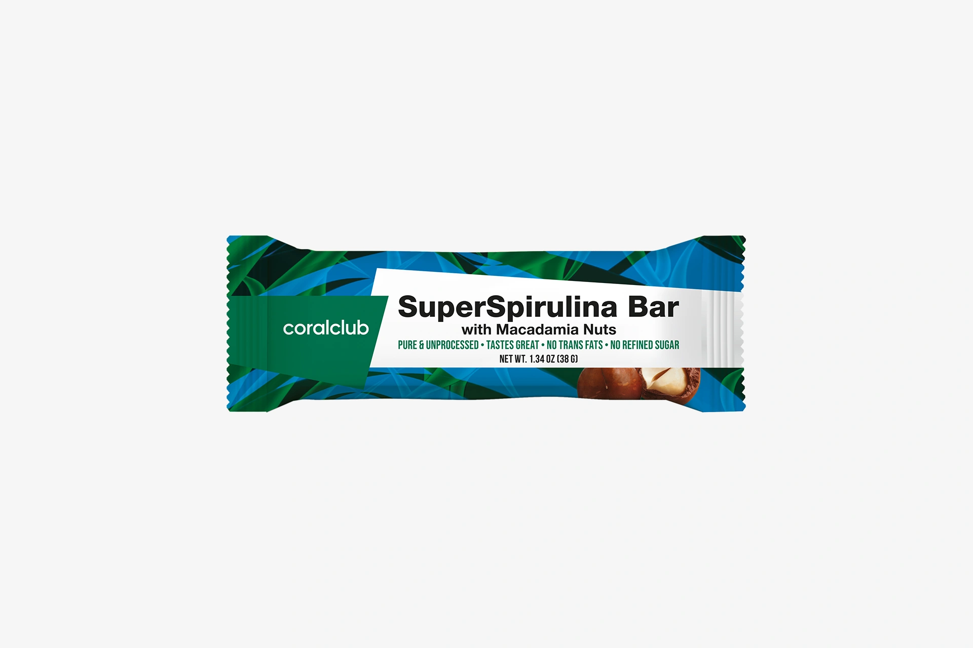 Super Spirulina Bar with Macadamia Nuts
