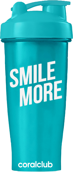 Šeikeris Coral Club Smile more 600 ml mėtų spalvos