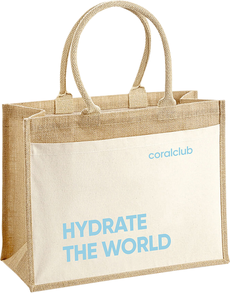 Džiuto krepšys „Hydrate the World“