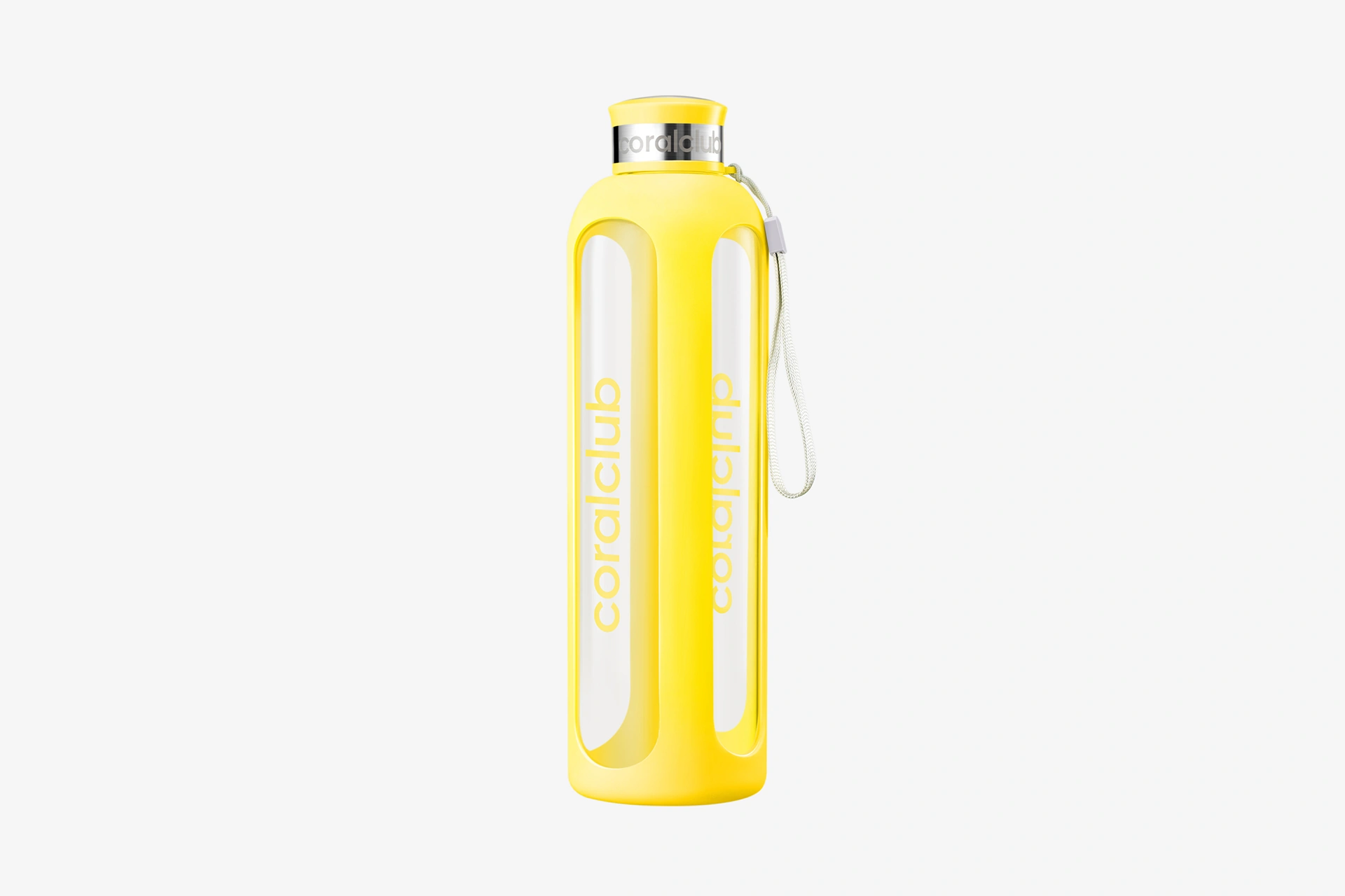 Stiklinis butelis ClearWater ryškiai geltonos spalvos